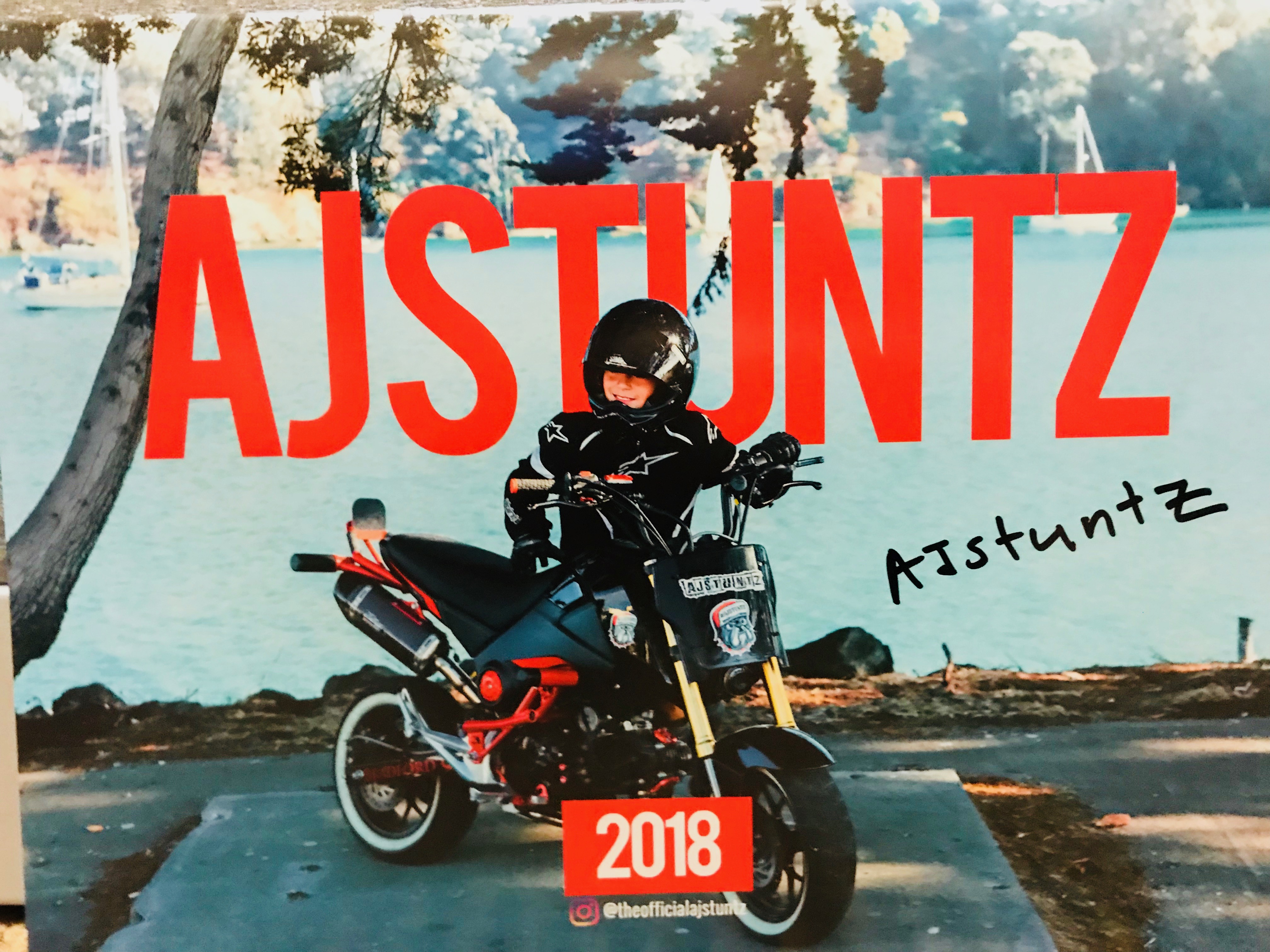 AJ Stuntz 2018 Calendar